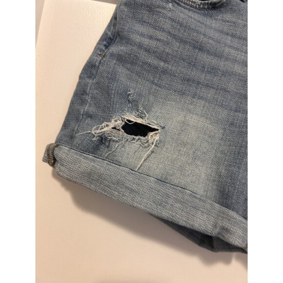 Pilcro & the Letterpress distressed Slim Boyfriend denim jean shorts Size 25 - Picture 2 of 7
